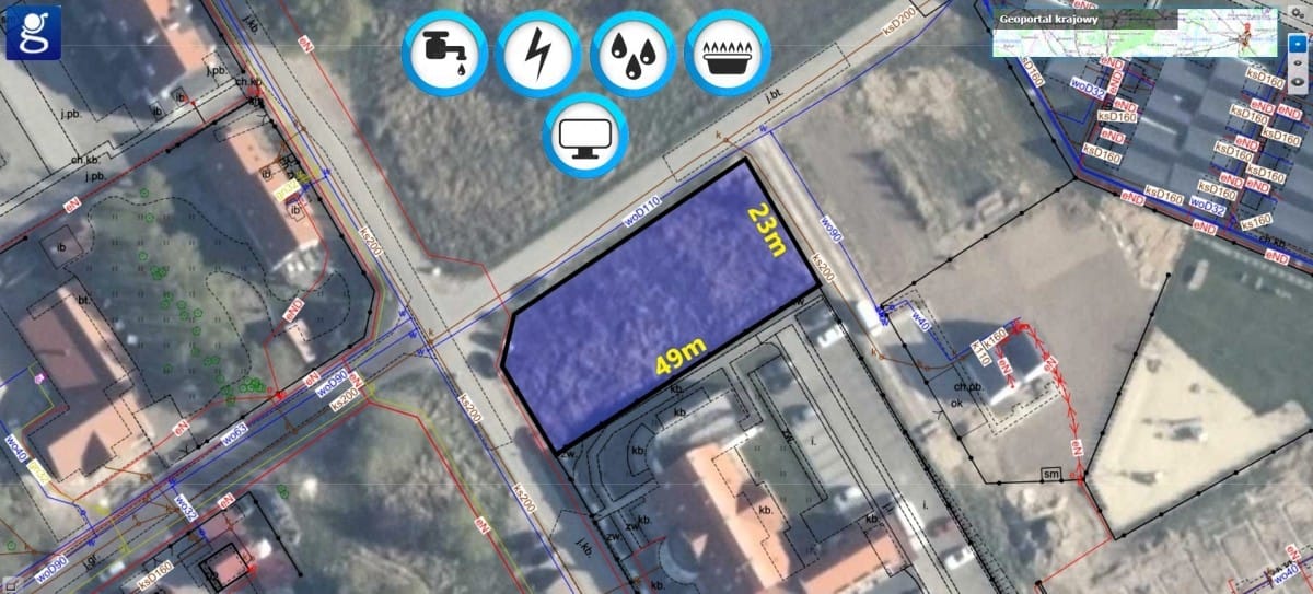 Działka  pokojowe na Sprzedaż