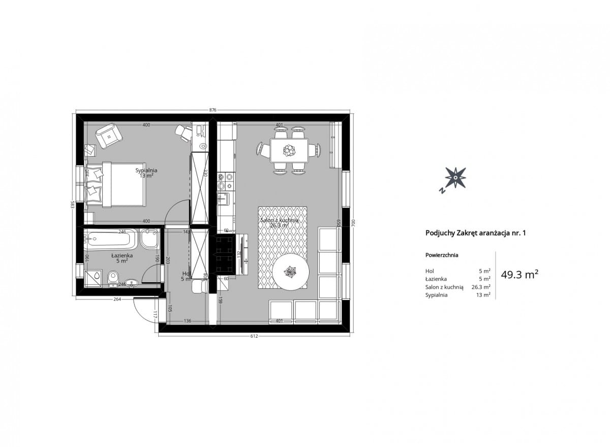 Mieszkanie 3 pokojowe na Sprzedaż
