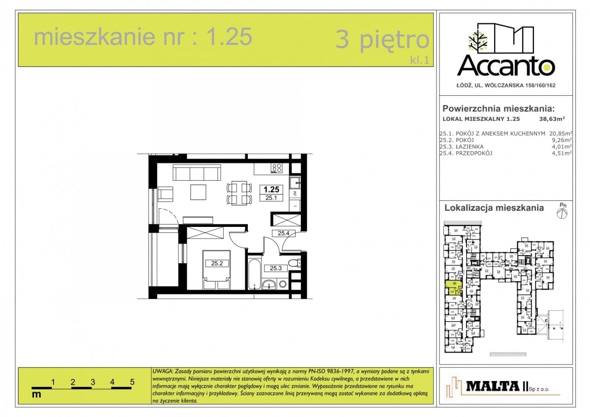 Mieszkanie 2 pokojowe na Sprzedaż