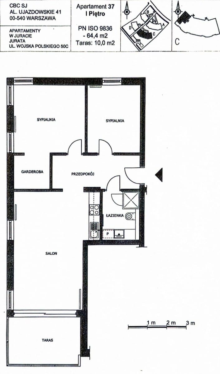 Mieszkanie 3 pokojowe na Sprzedaż