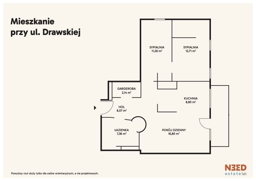 Mieszkanie 3 pokojowe na Sprzedaż