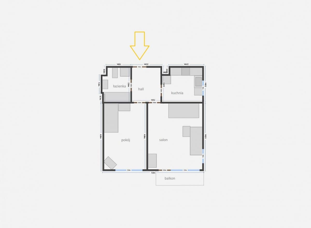 Mieszkanie 2 pokojowe na Sprzedaż