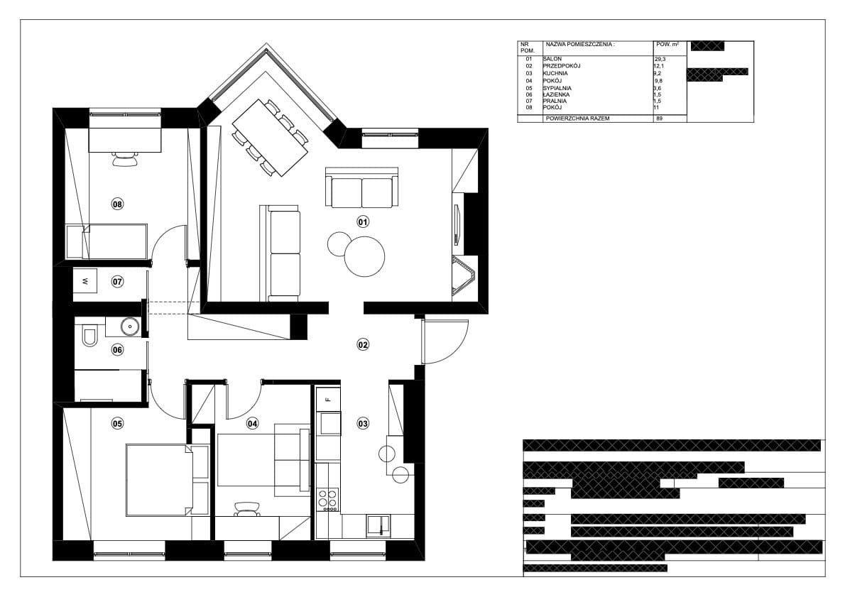 Mieszkanie 4 pokojowe na Sprzedaż