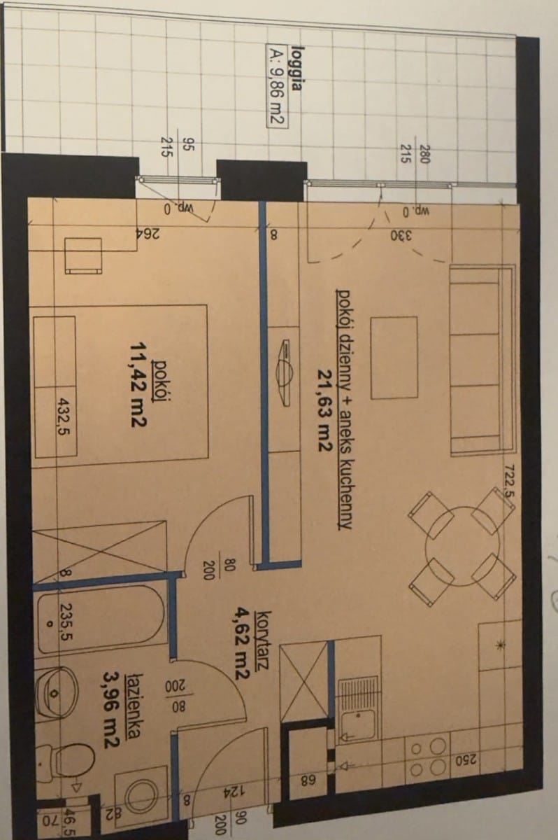 Mieszkanie 2 pokojowe na Wynajem