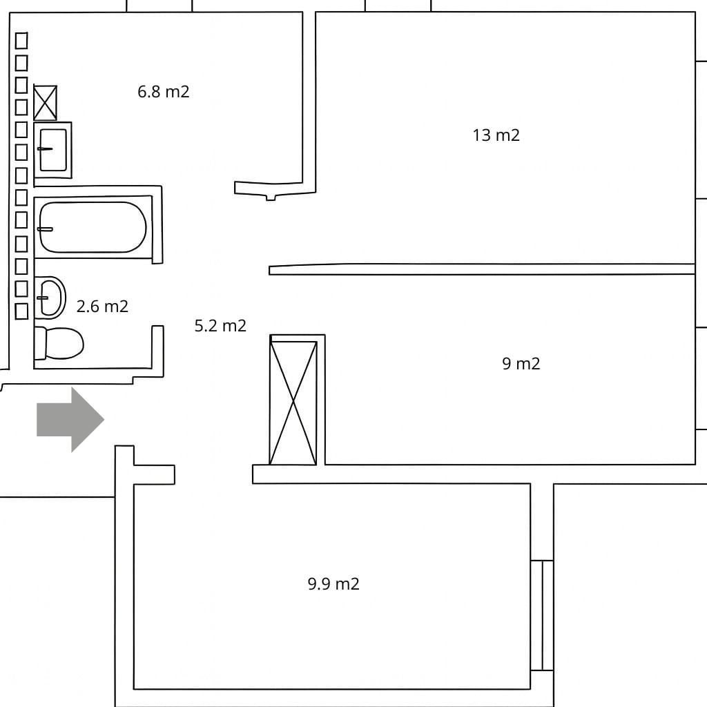 Mieszkanie 3 pokojowe na Sprzedaż