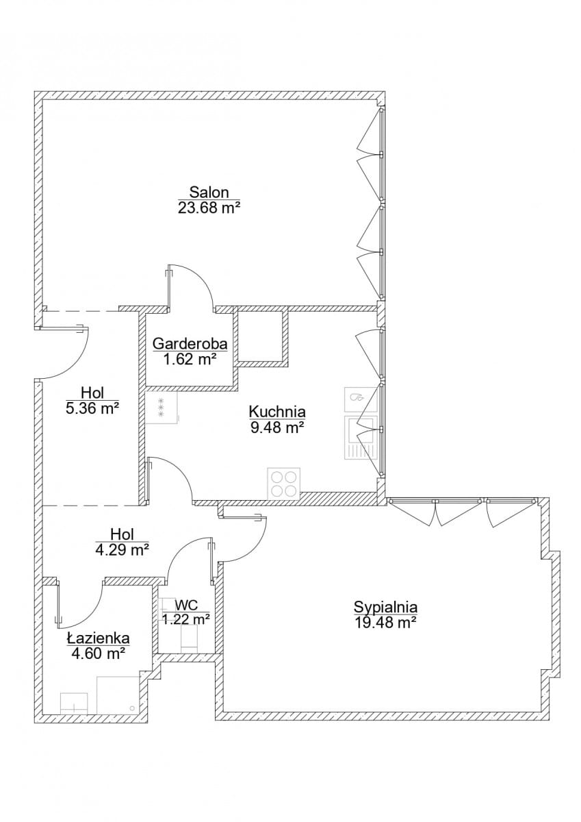Mieszkanie 2 pokojowe na Sprzedaż