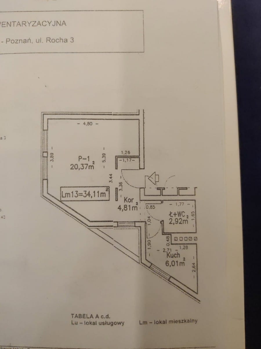 Mieszkanie 1 pokojowe na Sprzedaż