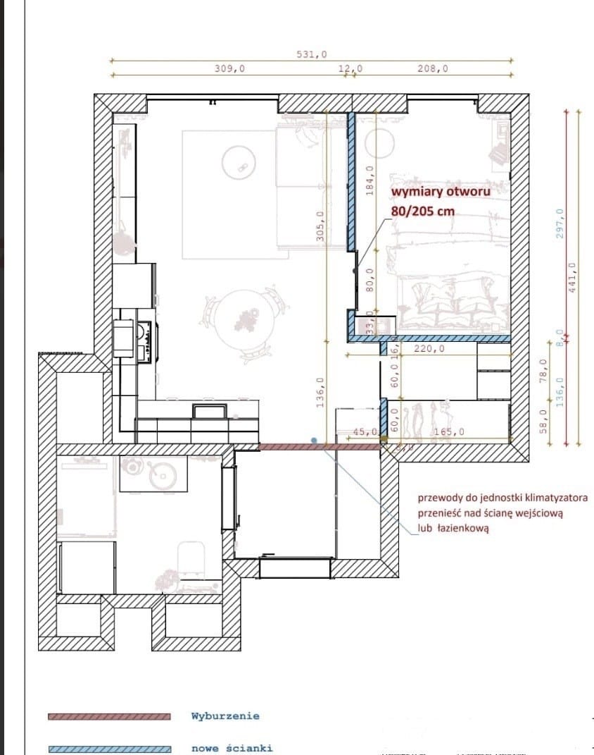 Mieszkanie 2 pokojowe na Sprzedaż