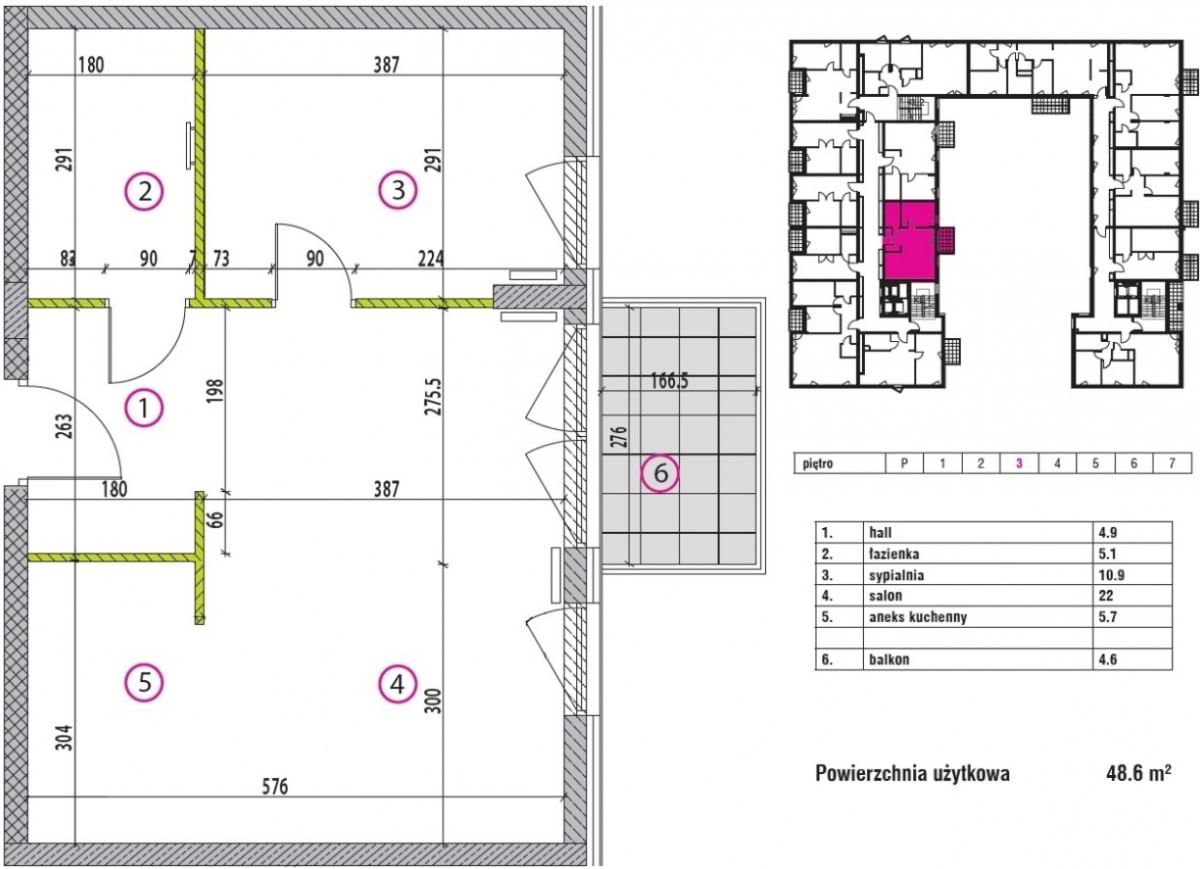 Mieszkanie 2 pokojowe na Wynajem