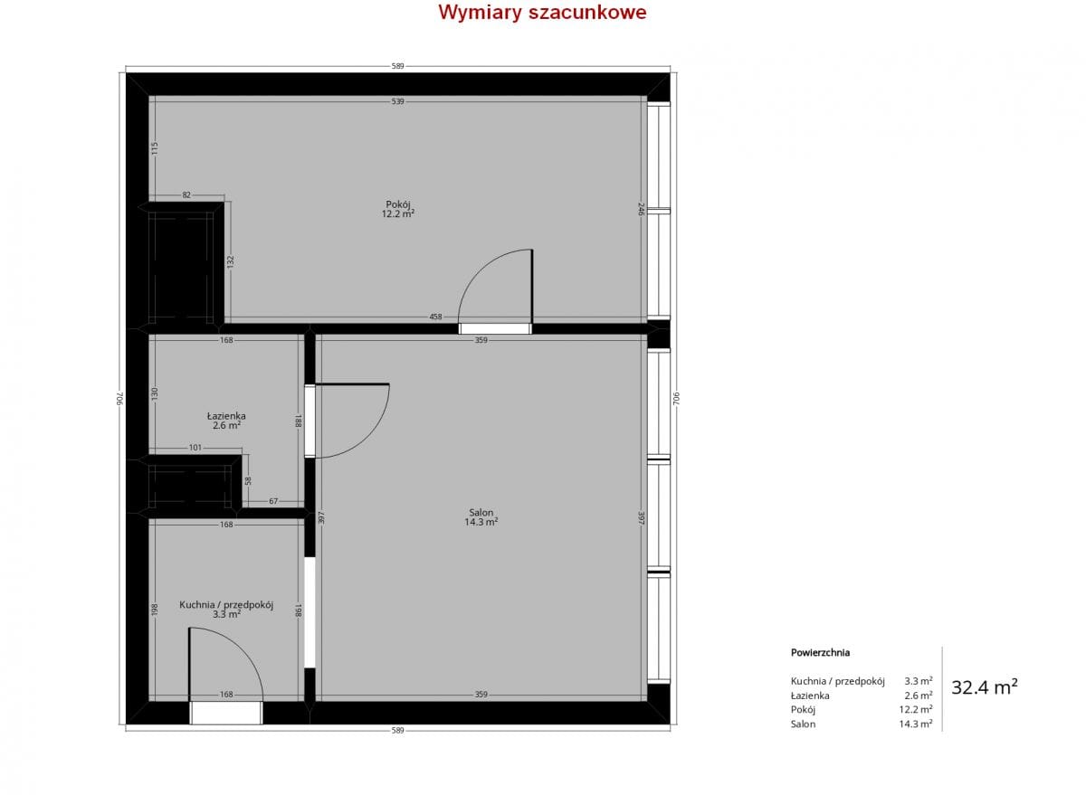 Mieszkanie 2 pokojowe na Sprzedaż