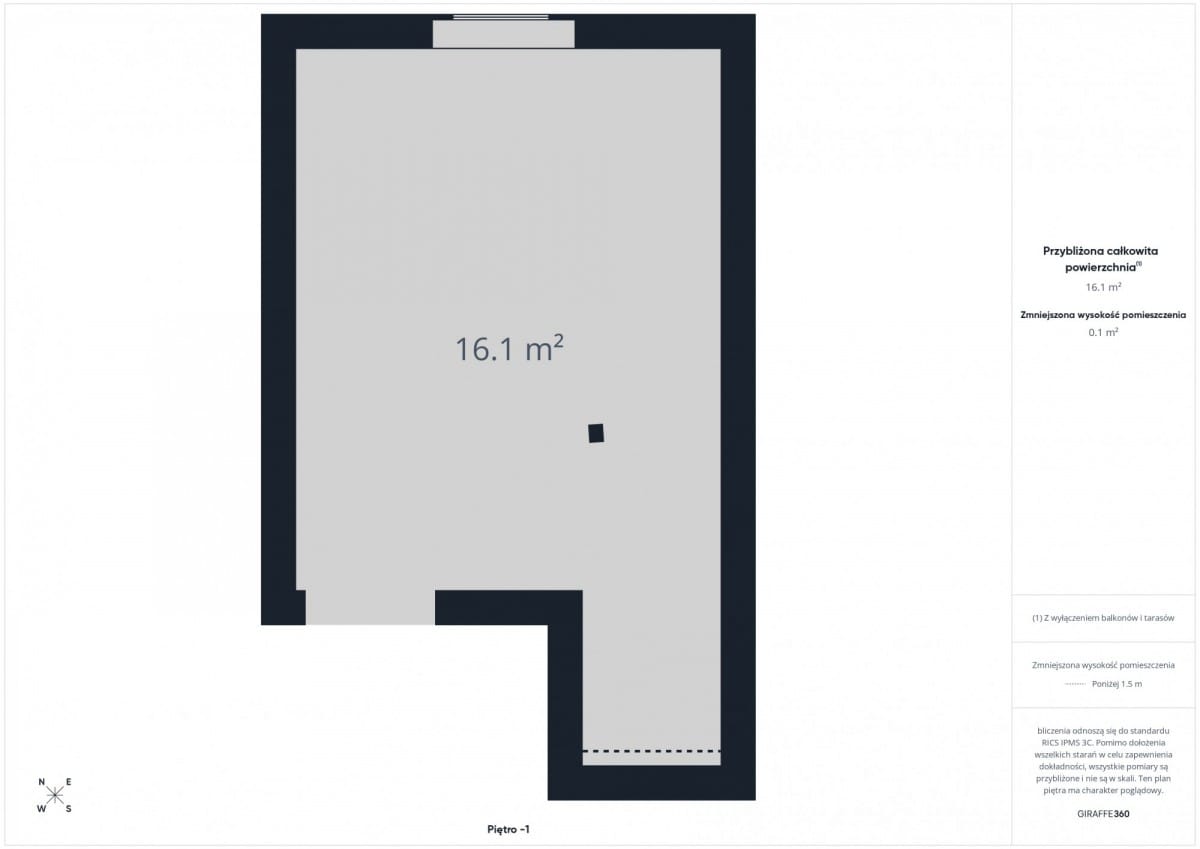 Mieszkanie 1 pokojowe na Sprzedaż