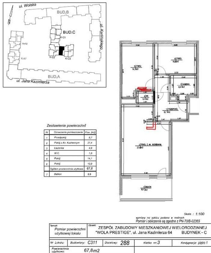 Mieszkanie 3 pokojowe na Sprzedaż