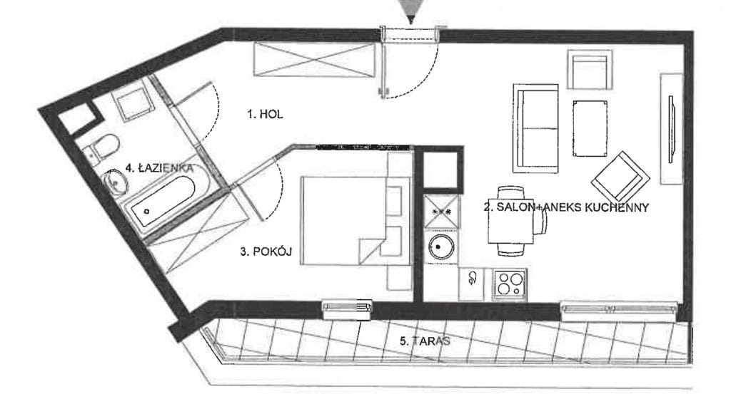 Mieszkanie 2 pokojowe na Sprzedaż
