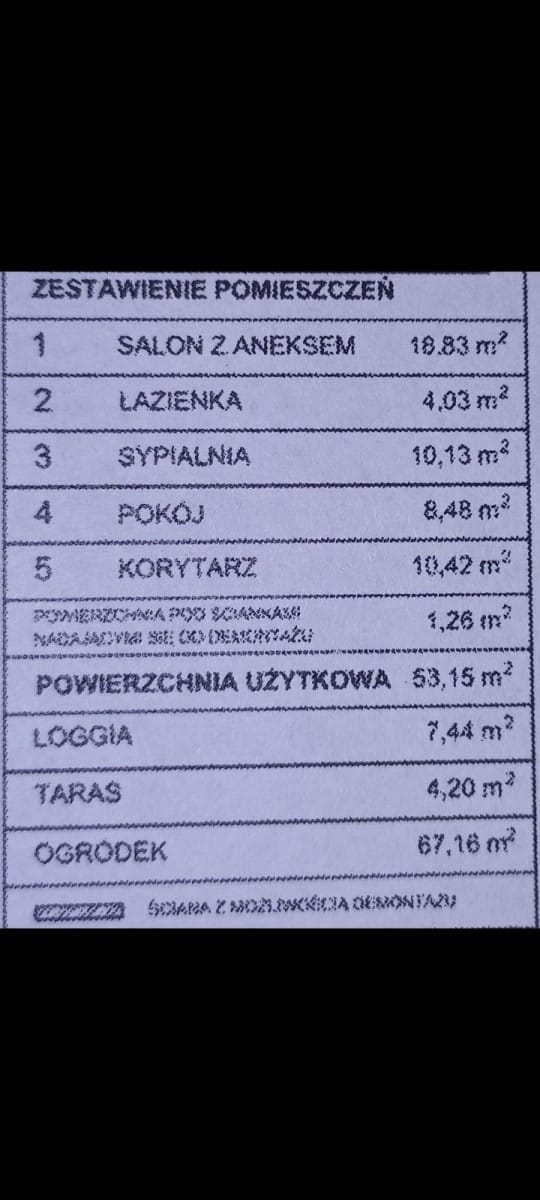 Mieszkanie 3 pokojowe na Sprzedaż