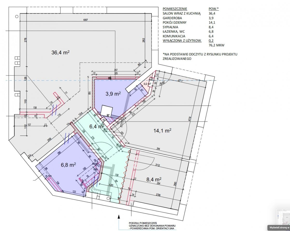 Mieszkanie 3 pokojowe na Sprzedaż
