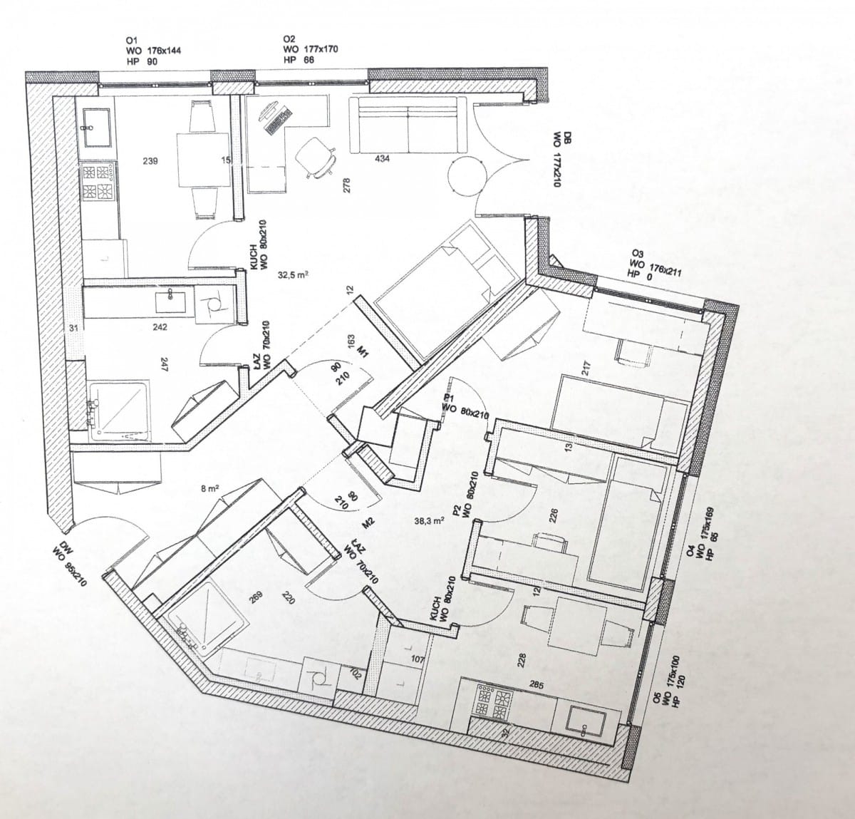 Mieszkanie 3 pokojowe na Sprzedaż