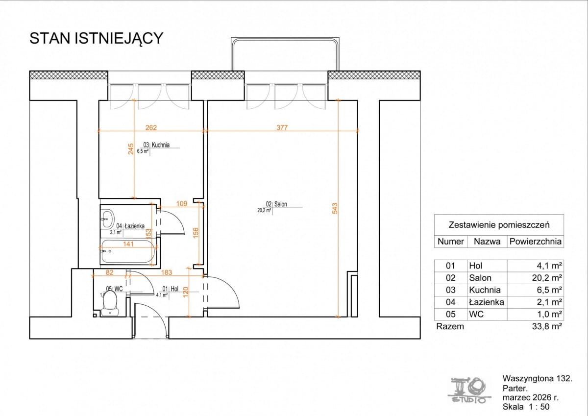 Mieszkanie 1 pokojowe na Sprzedaż
