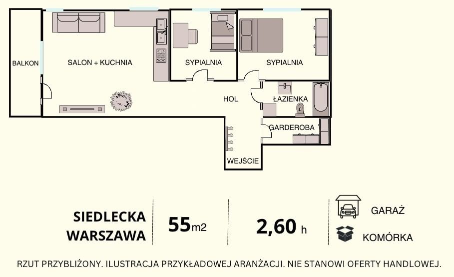 Mieszkanie 3 pokojowe na Sprzedaż