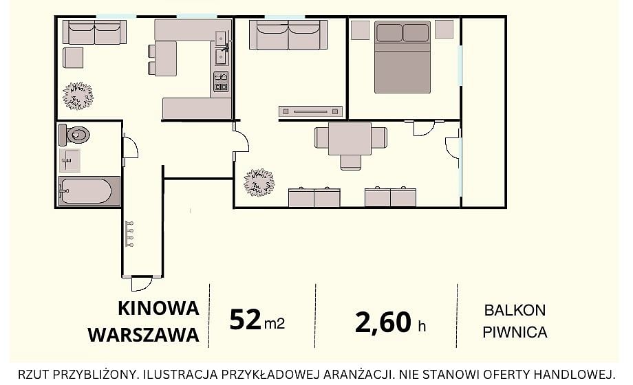 Mieszkanie 3 pokojowe na Sprzedaż