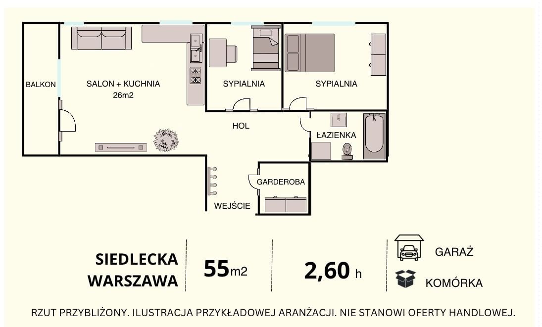Mieszkanie 3 pokojowe na Sprzedaż