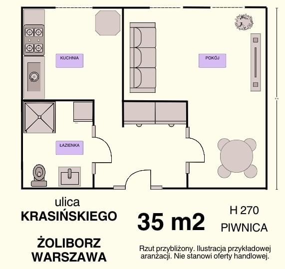 Mieszkanie 1 pokojowe na Sprzedaż