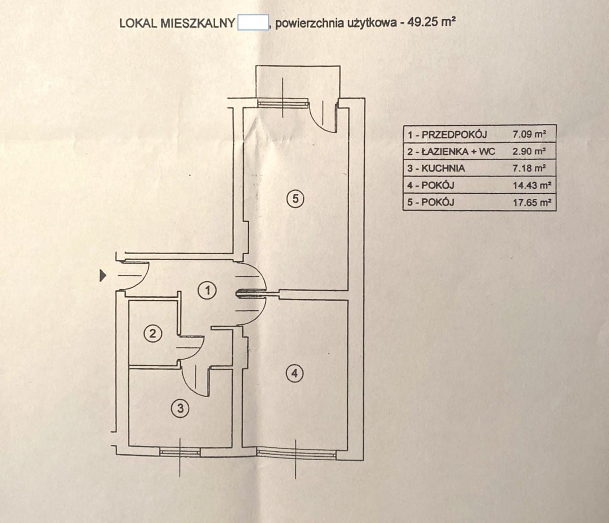 Mieszkanie 2 pokojowe na Sprzedaż