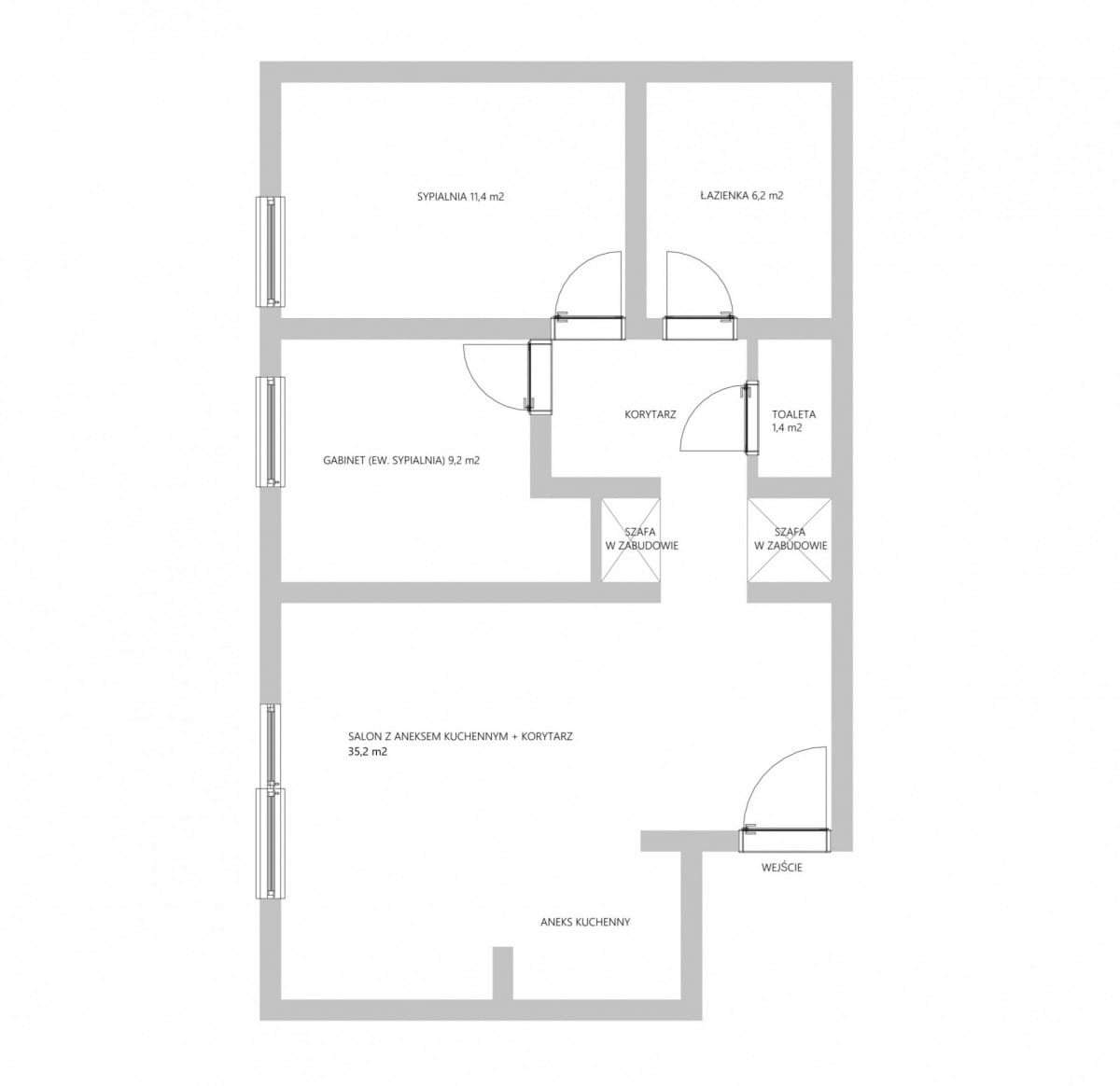 Mieszkanie 3 pokojowe na Sprzedaż