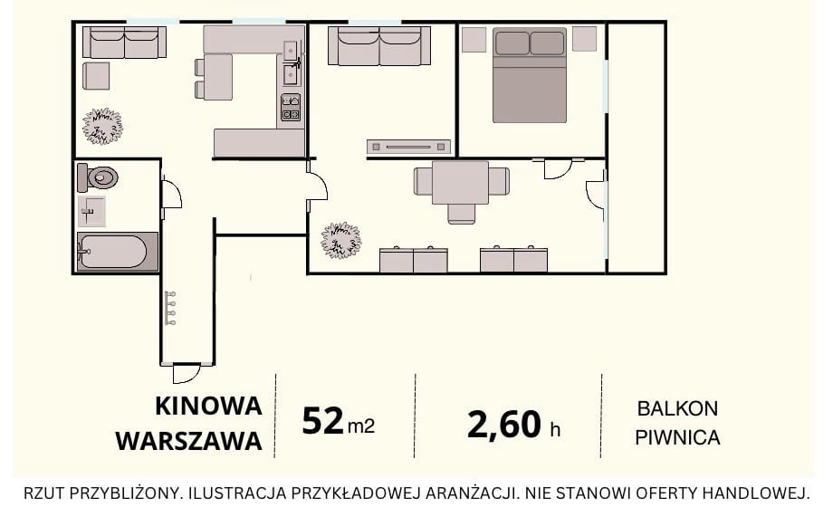Mieszkanie 3 pokojowe na Sprzedaż