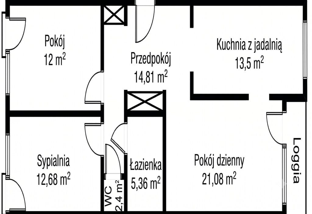 Mieszkanie 3 pokojowe na Sprzedaż