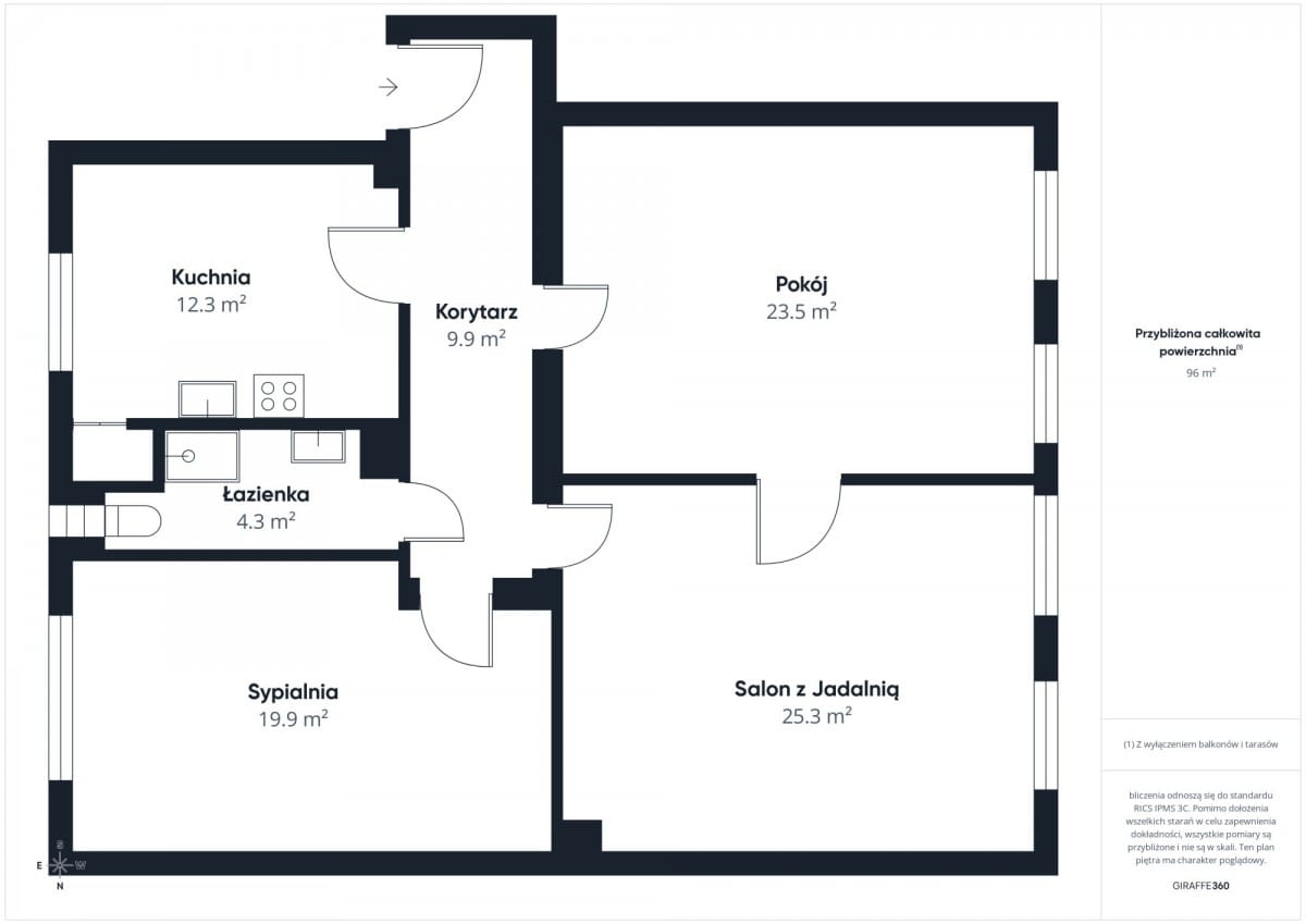 Mieszkanie 3 pokojowe na Sprzedaż