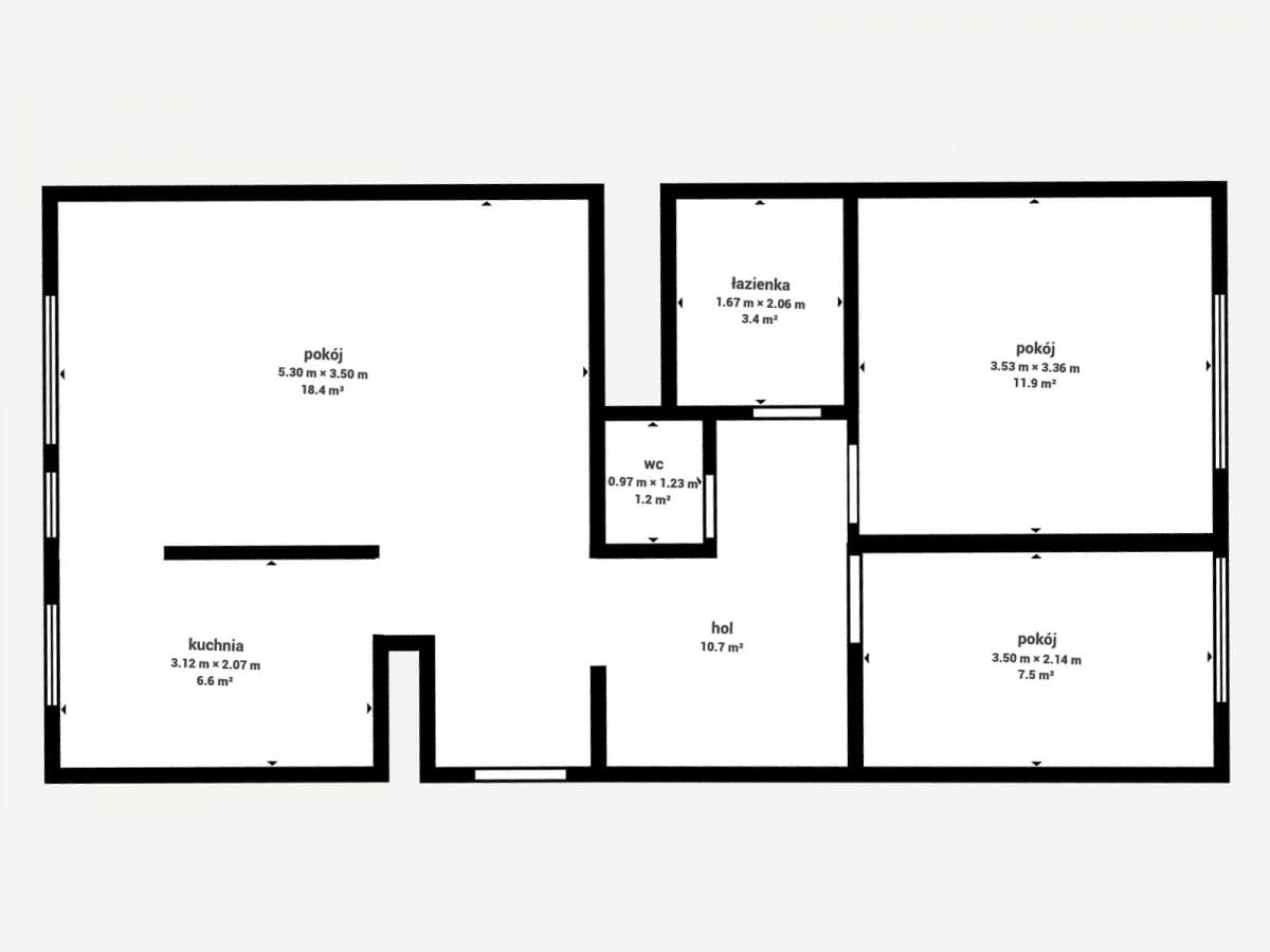Mieszkanie 3 pokojowe na Sprzedaż