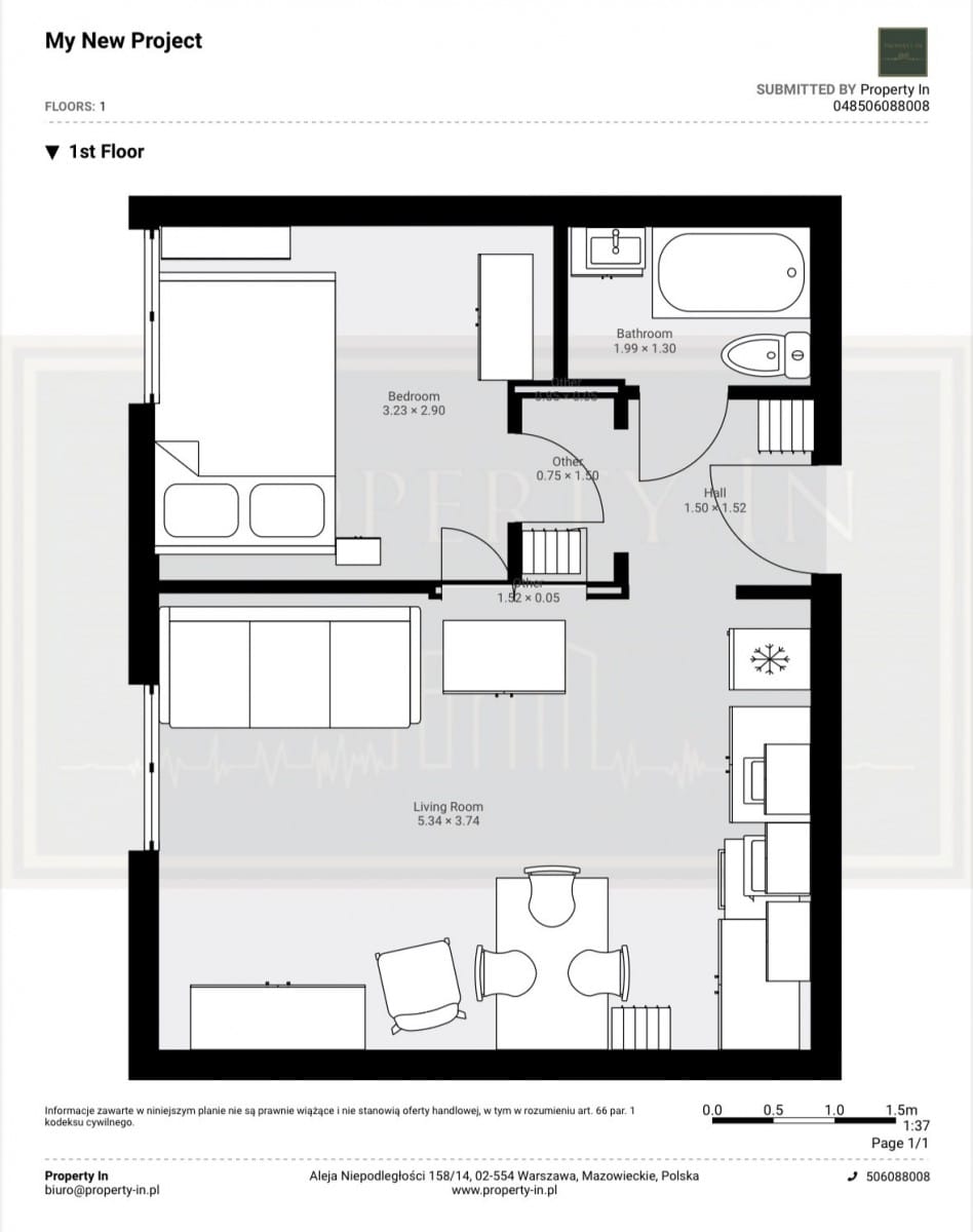 Mieszkanie 2 pokojowe na Sprzedaż