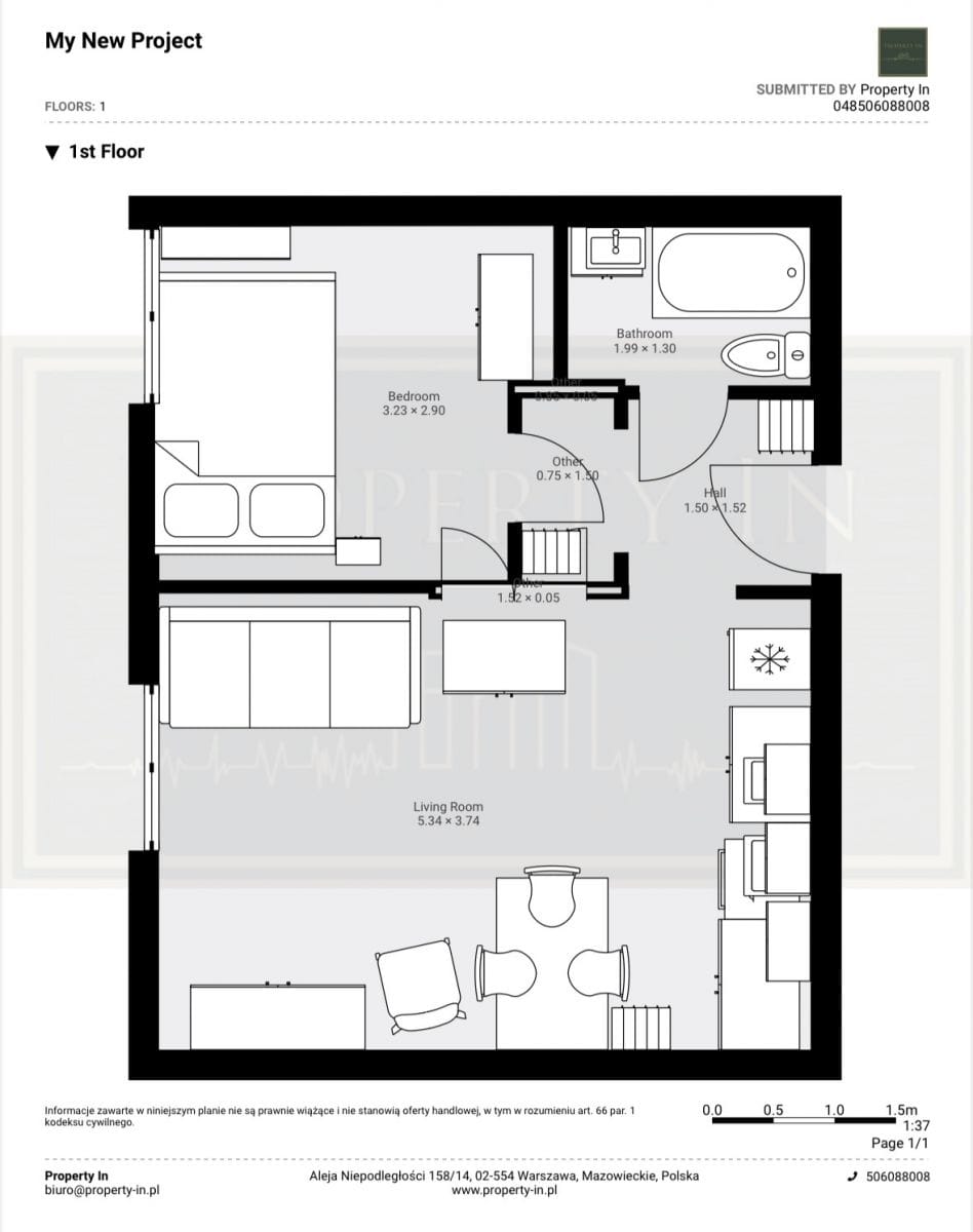 Mieszkanie 2 pokojowe na Sprzedaż