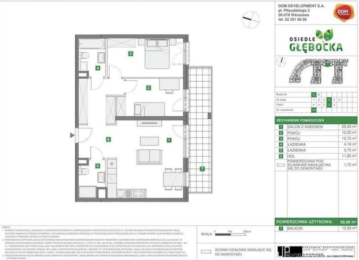 Mieszkanie 3 pokojowe na Sprzedaż