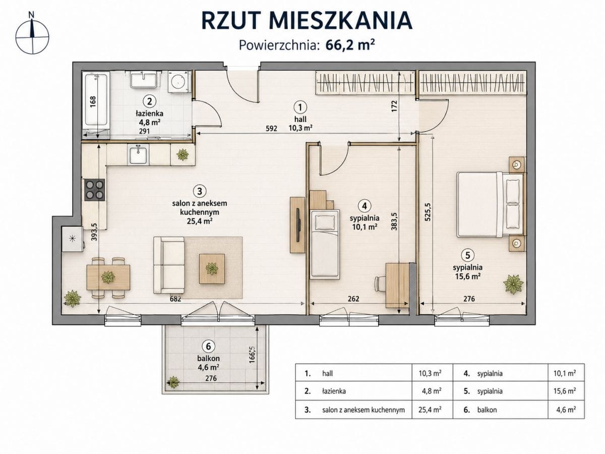 Mieszkanie 3 pokojowe na Sprzedaż