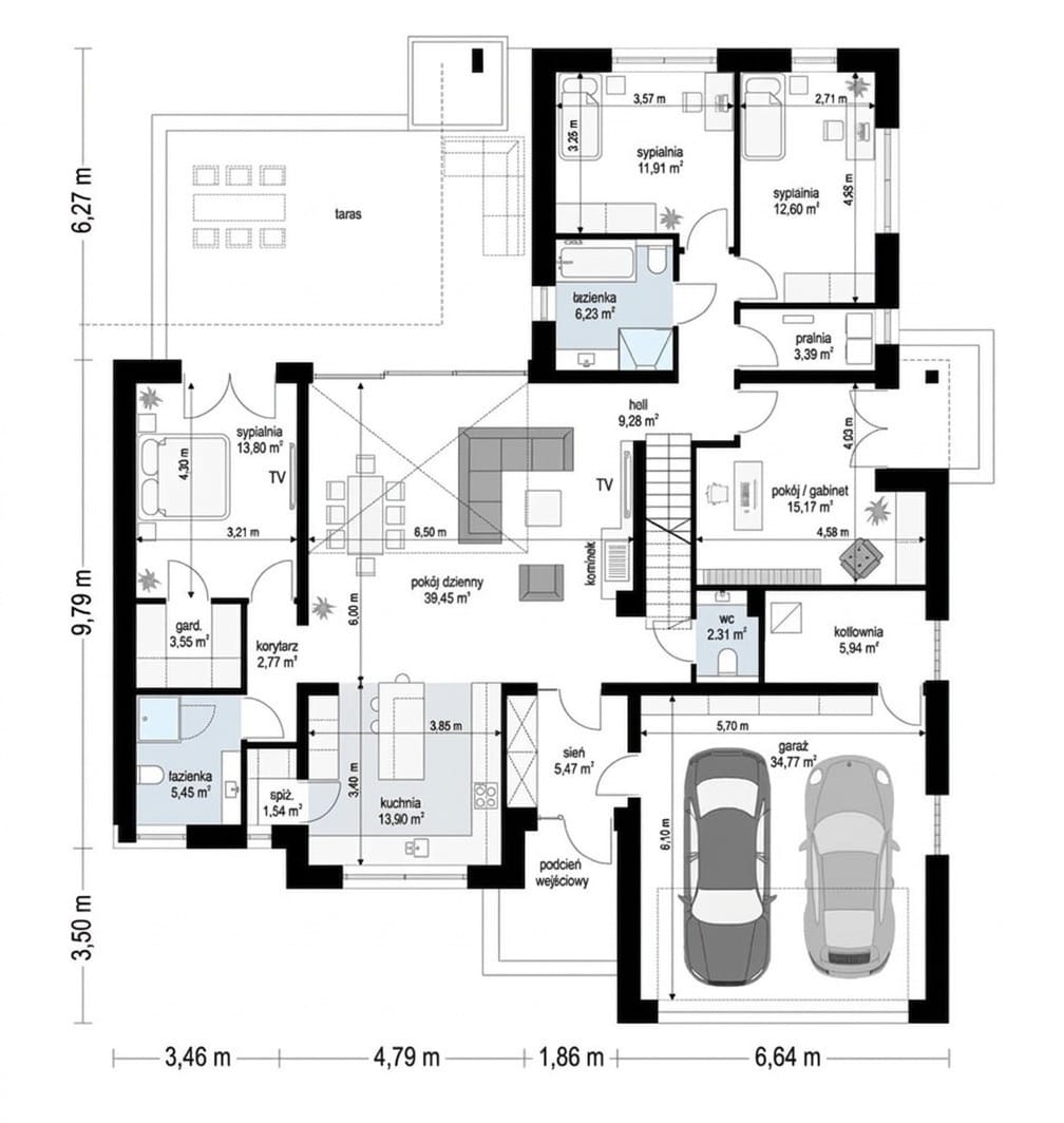 Dom 5 pokojowe na Sprzedaż