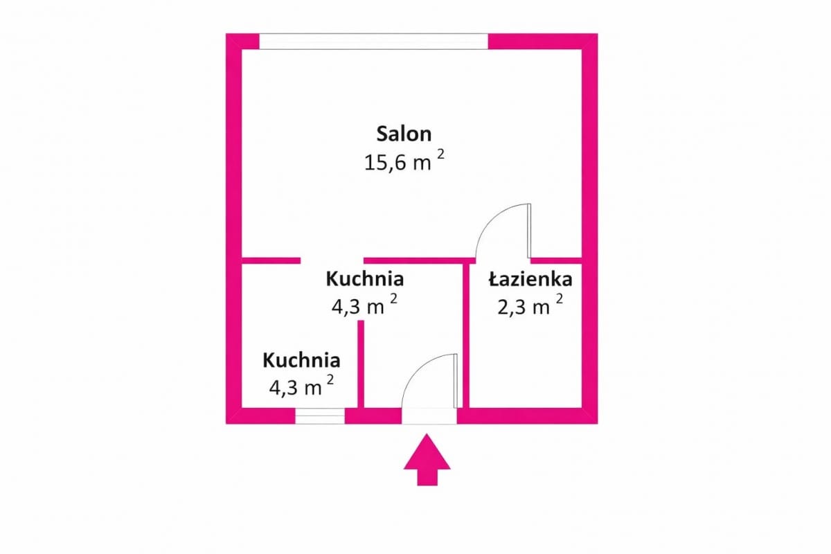 Mieszkanie 1 pokojowe na Sprzedaż