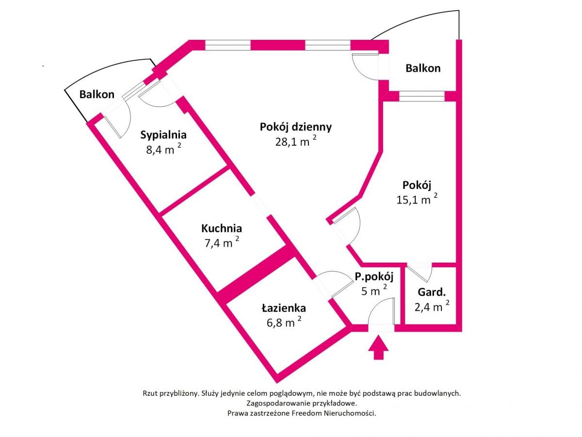 Mieszkanie 3 pokojowe na Sprzedaż