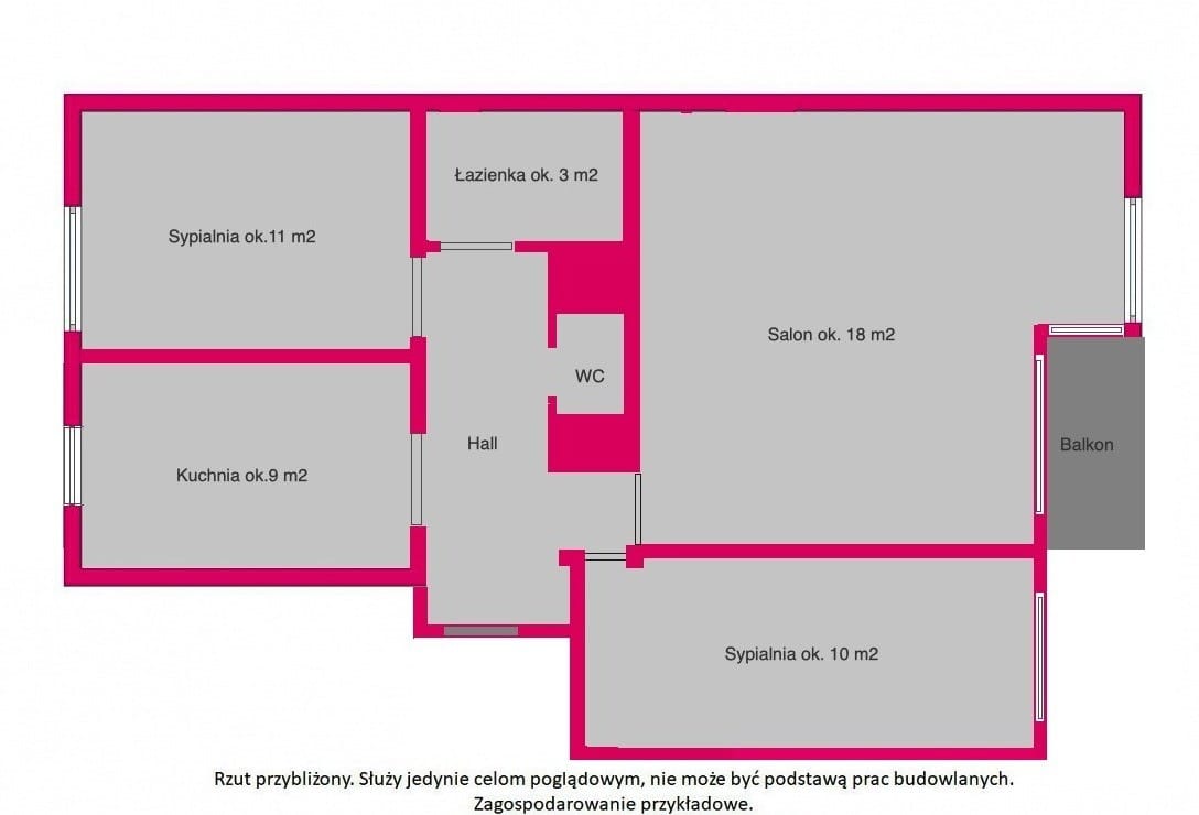 Mieszkanie 3 pokojowe na Sprzedaż