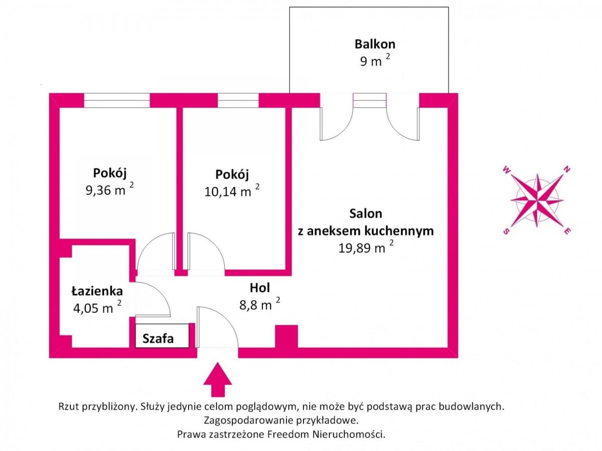 Mieszkanie 3 pokojowe na Sprzedaż