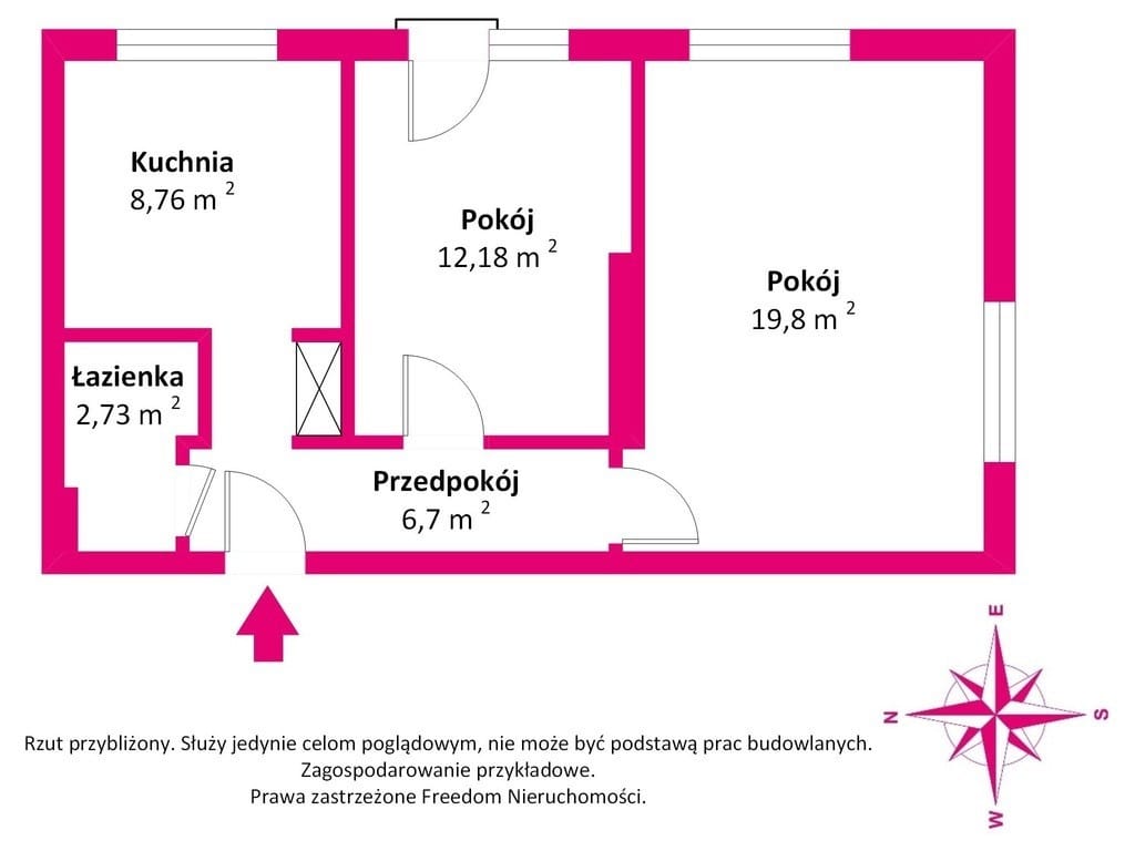 Mieszkanie 2 pokojowe na Sprzedaż