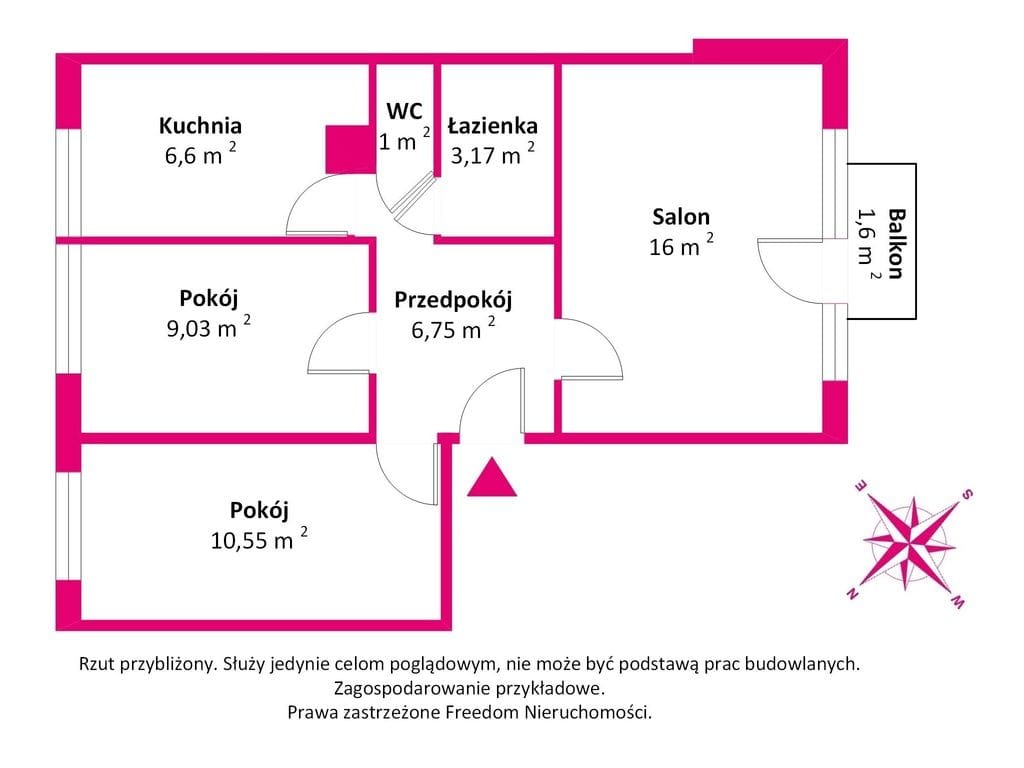 Mieszkanie 3 pokojowe na Sprzedaż