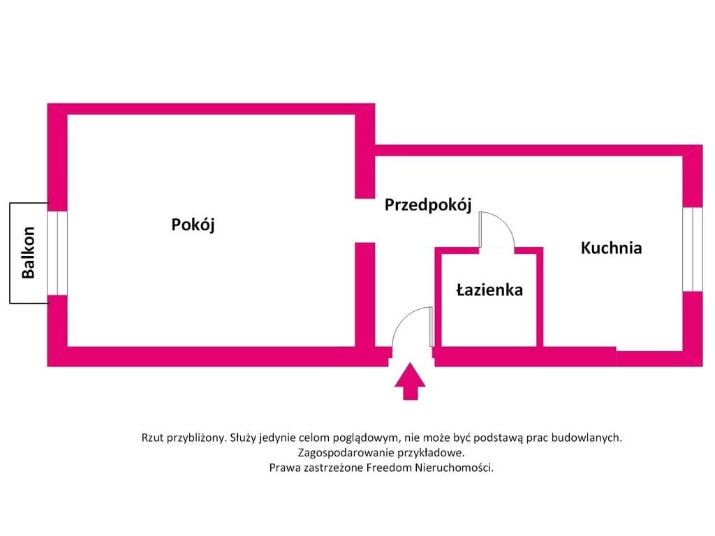 Mieszkanie 1 pokojowe na Sprzedaż