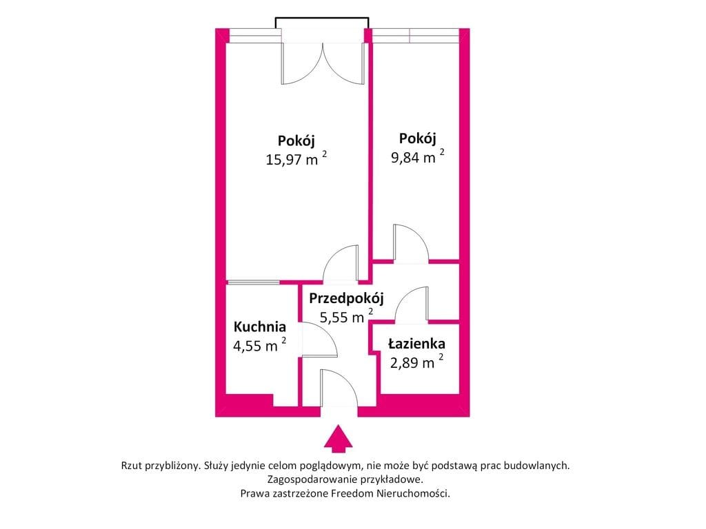 Mieszkanie 2 pokojowe na Sprzedaż