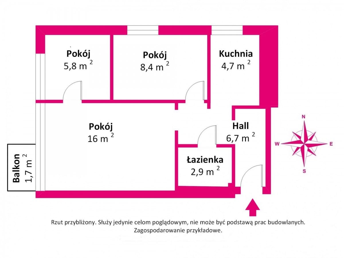 Mieszkanie 3 pokojowe na Sprzedaż