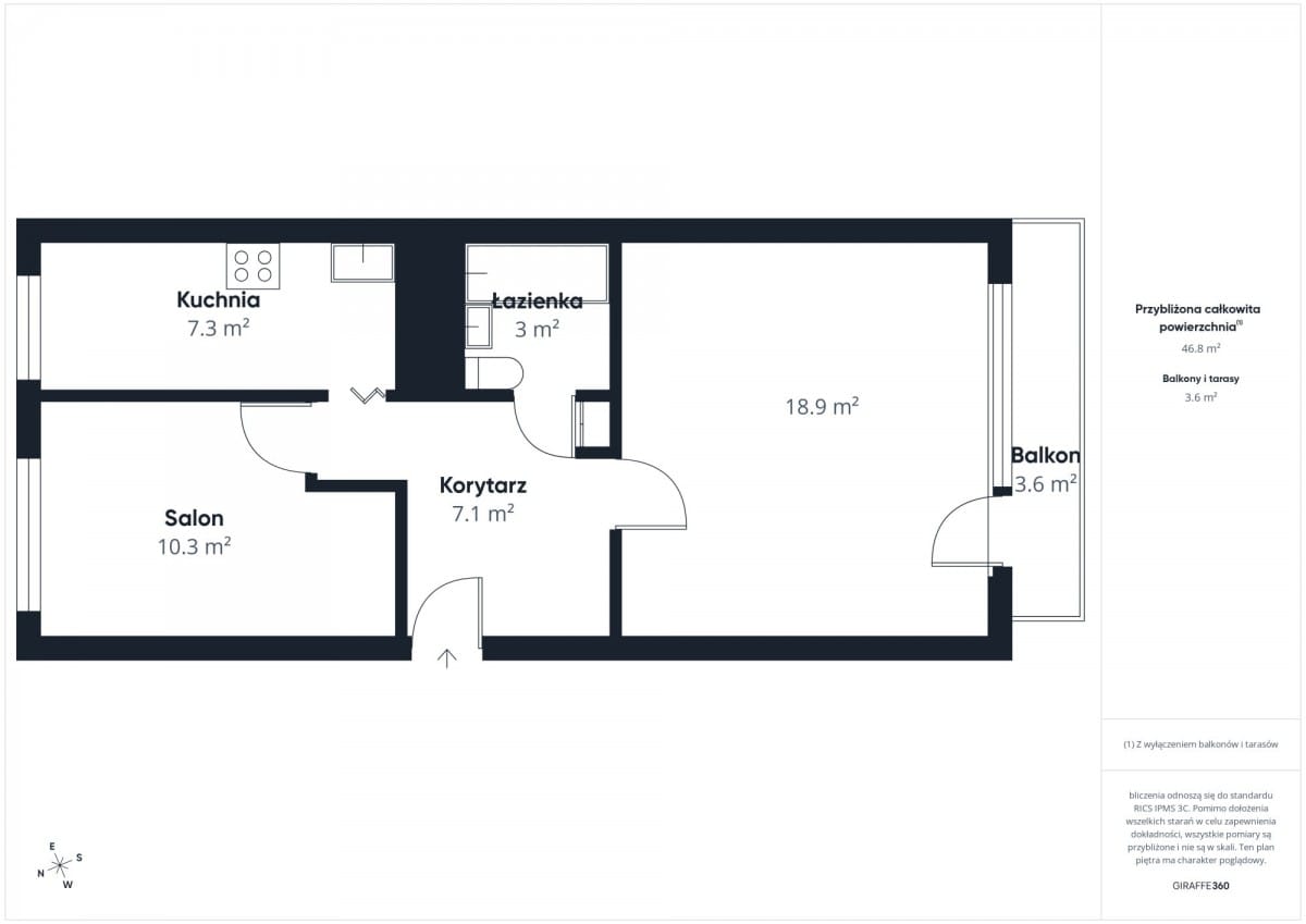 Mieszkanie 2 pokojowe na Sprzedaż