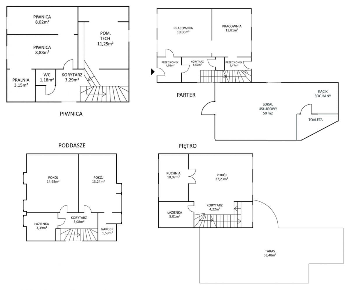 Dom 5 pokojowe na Sprzedaż