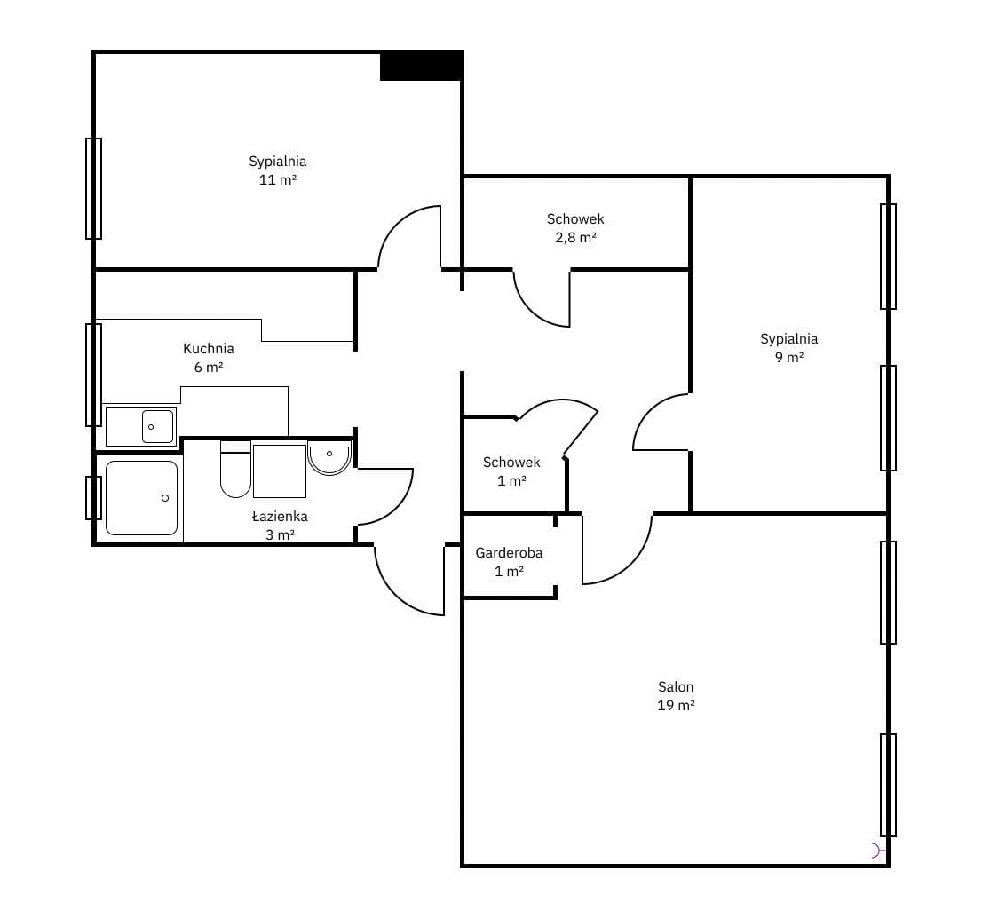 Mieszkanie 3 pokojowe na Sprzedaż