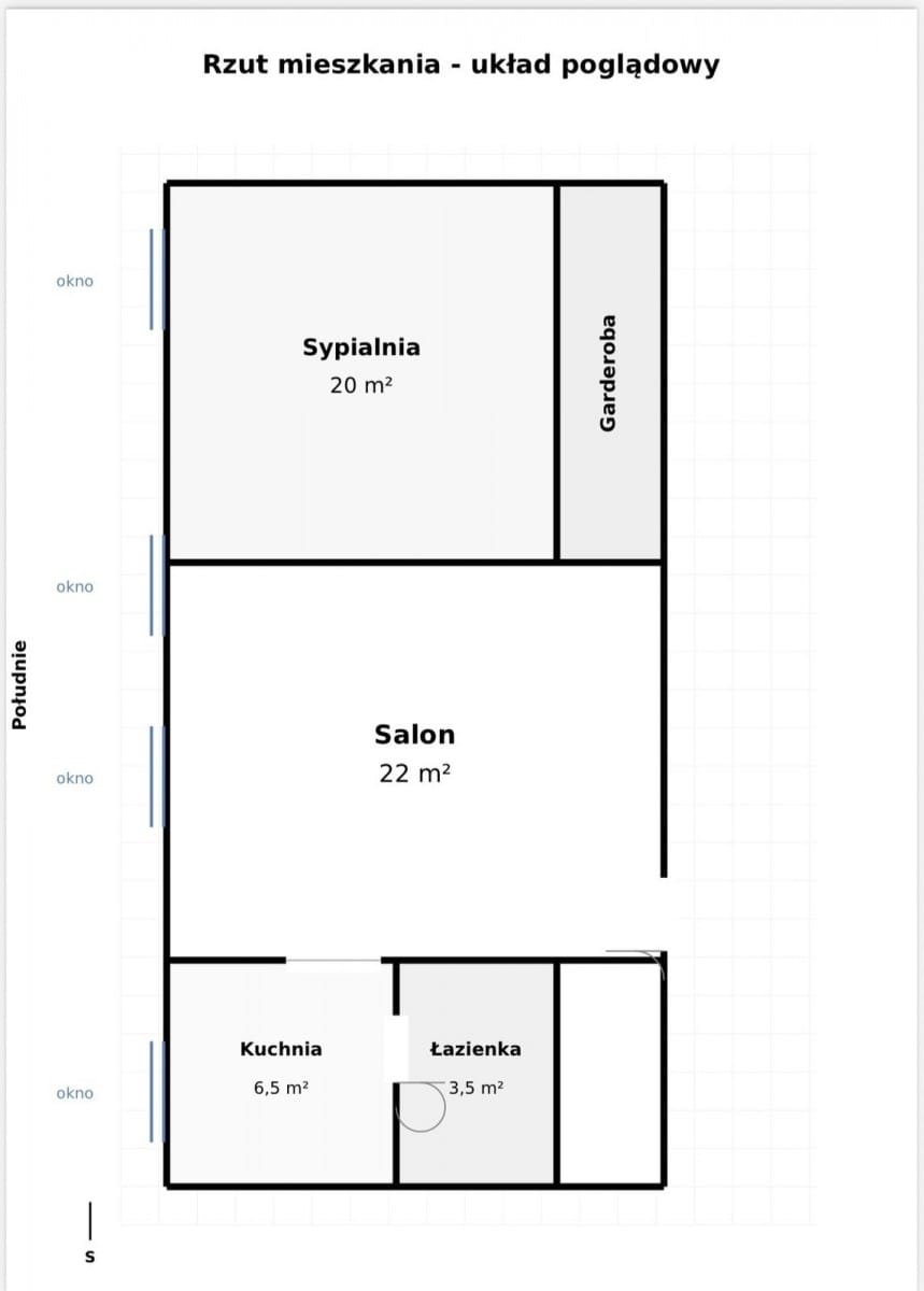 Mieszkanie 2 pokojowe na Sprzedaż