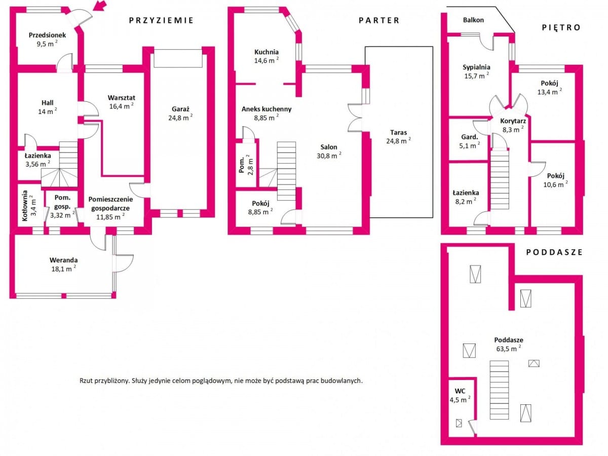 Dom 6 pokojowe na Sprzedaż